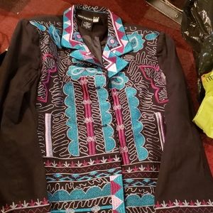 Embroidered blazer